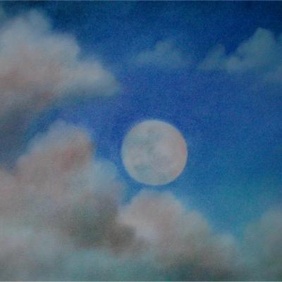 Pleine lune - 16X22 SANS CADRE 120 $